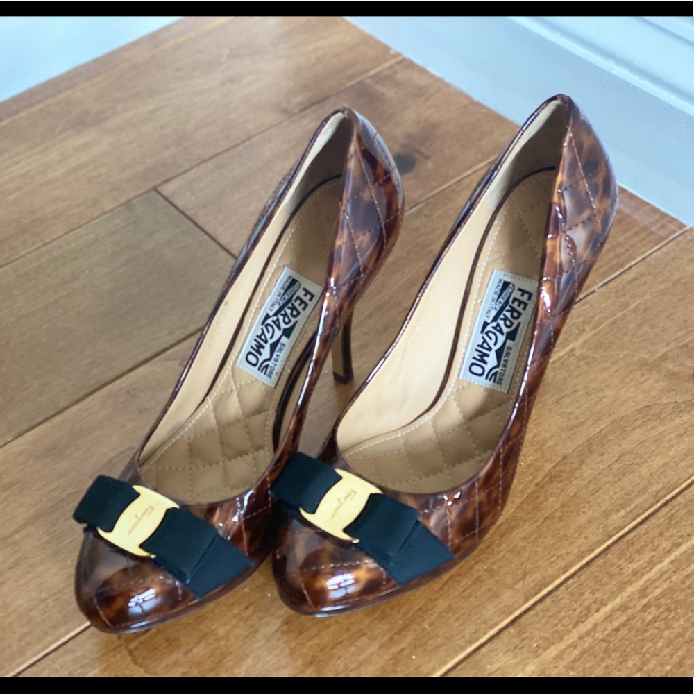 Salvatore Ferragamo Patent Pumps